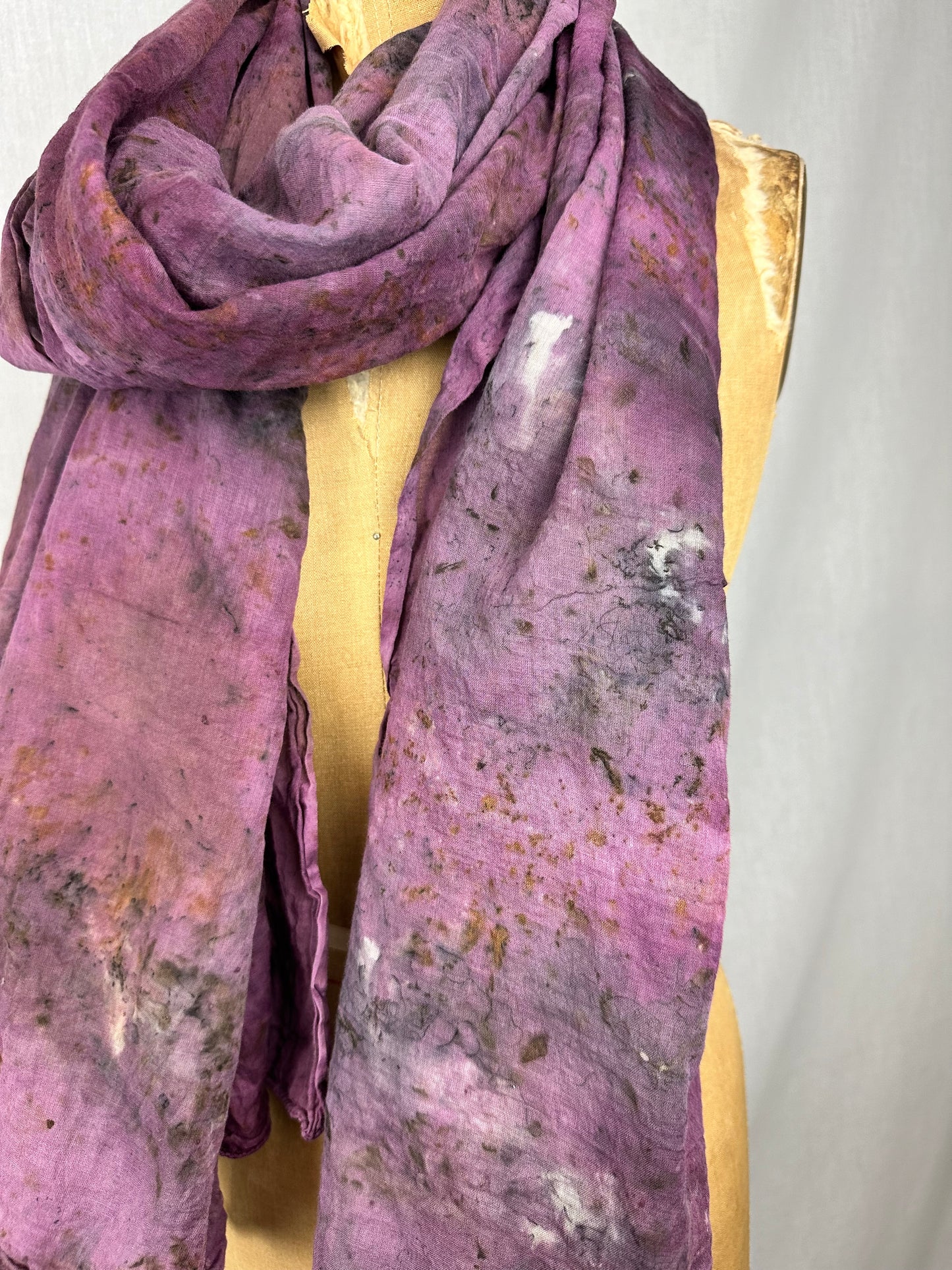 Organic cotton shawl XL - Bell through the night