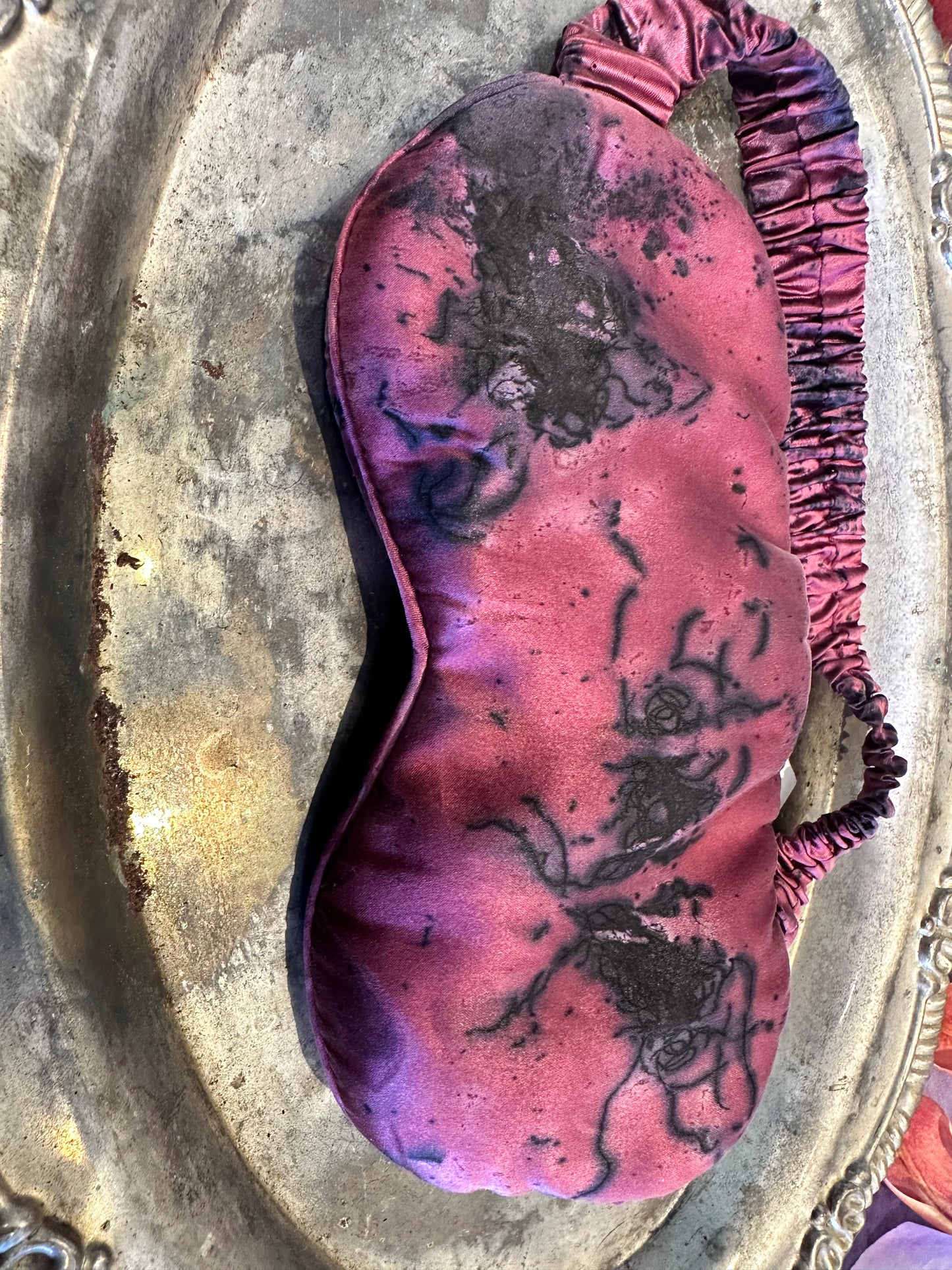 Silk eye mask - waterfalls