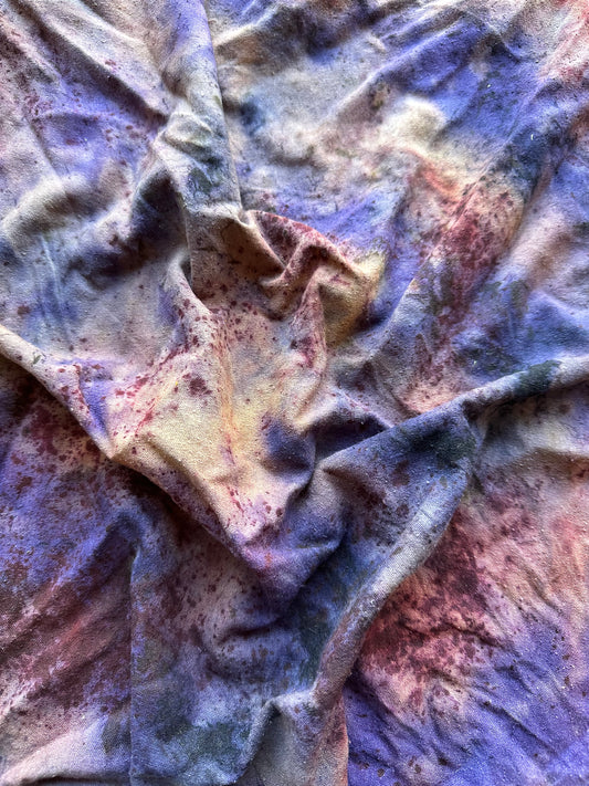 Raw silk bandana / altar cloth- grounded wide