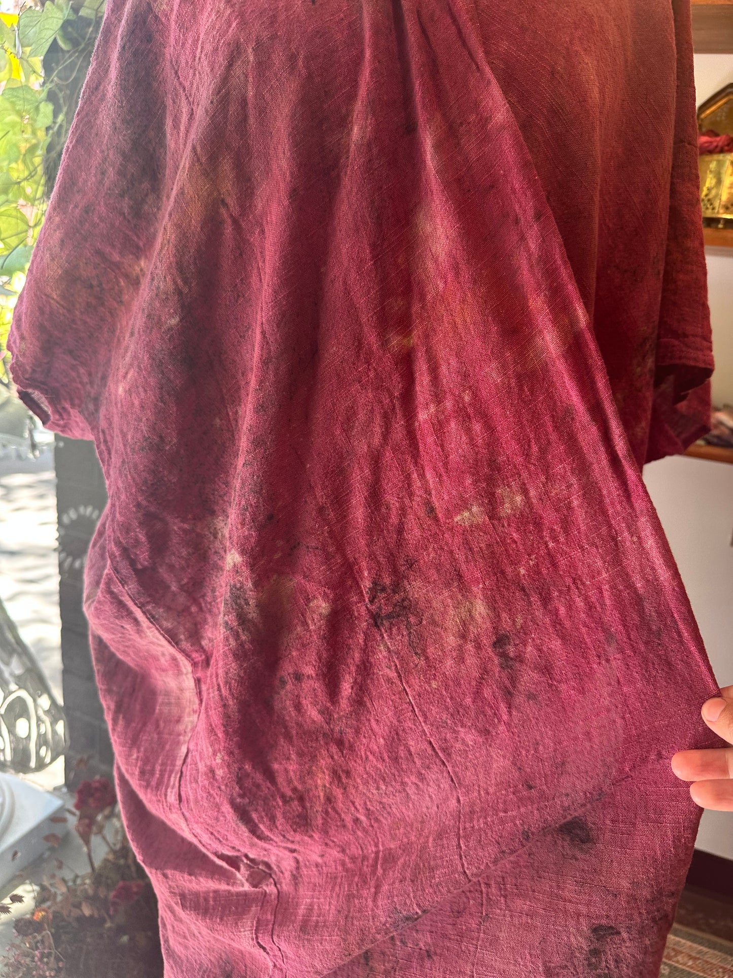 Organic cotton cocoon jacket- cracked open
