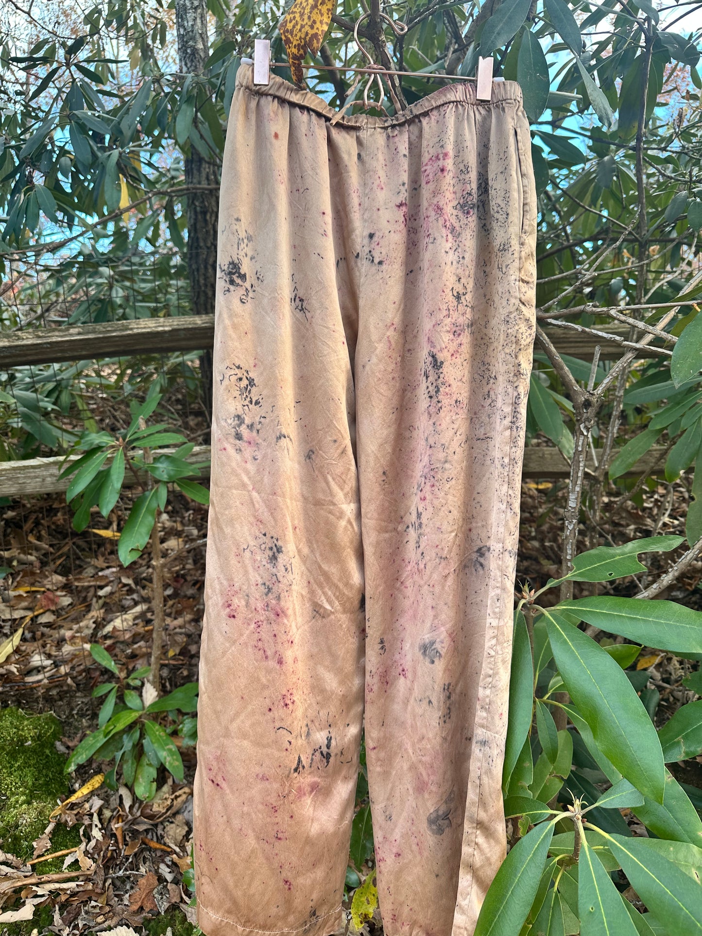 Silk pants - earthen