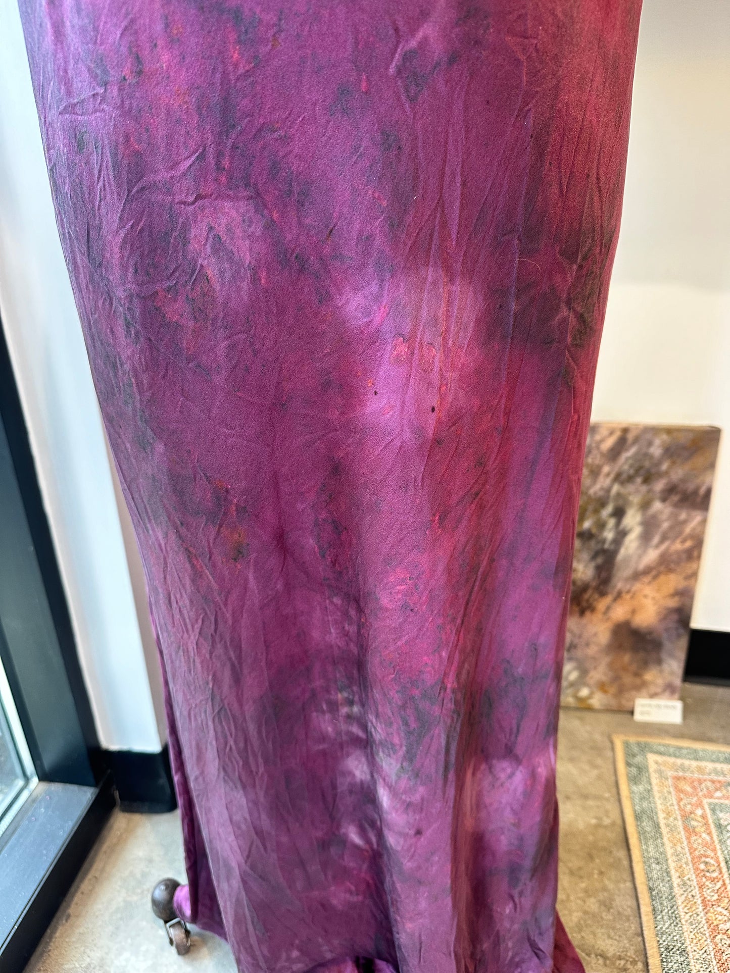 Silk slip dress maxi - hollyhock