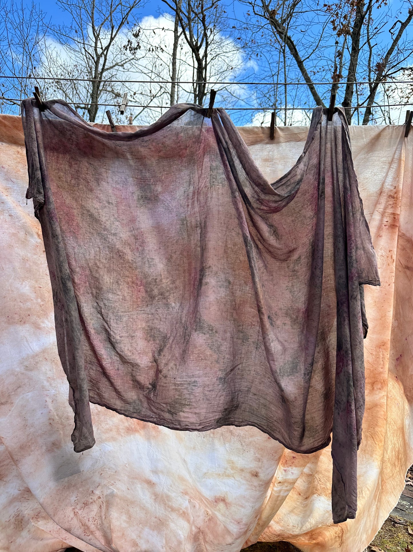 Organic cotton xl shawl - lavender moon π