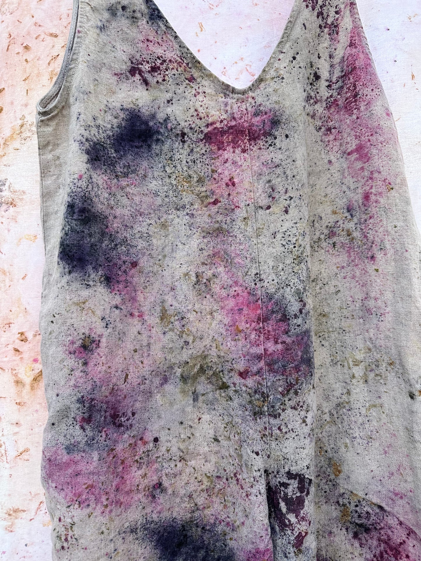 Linen jumpsuit- aster