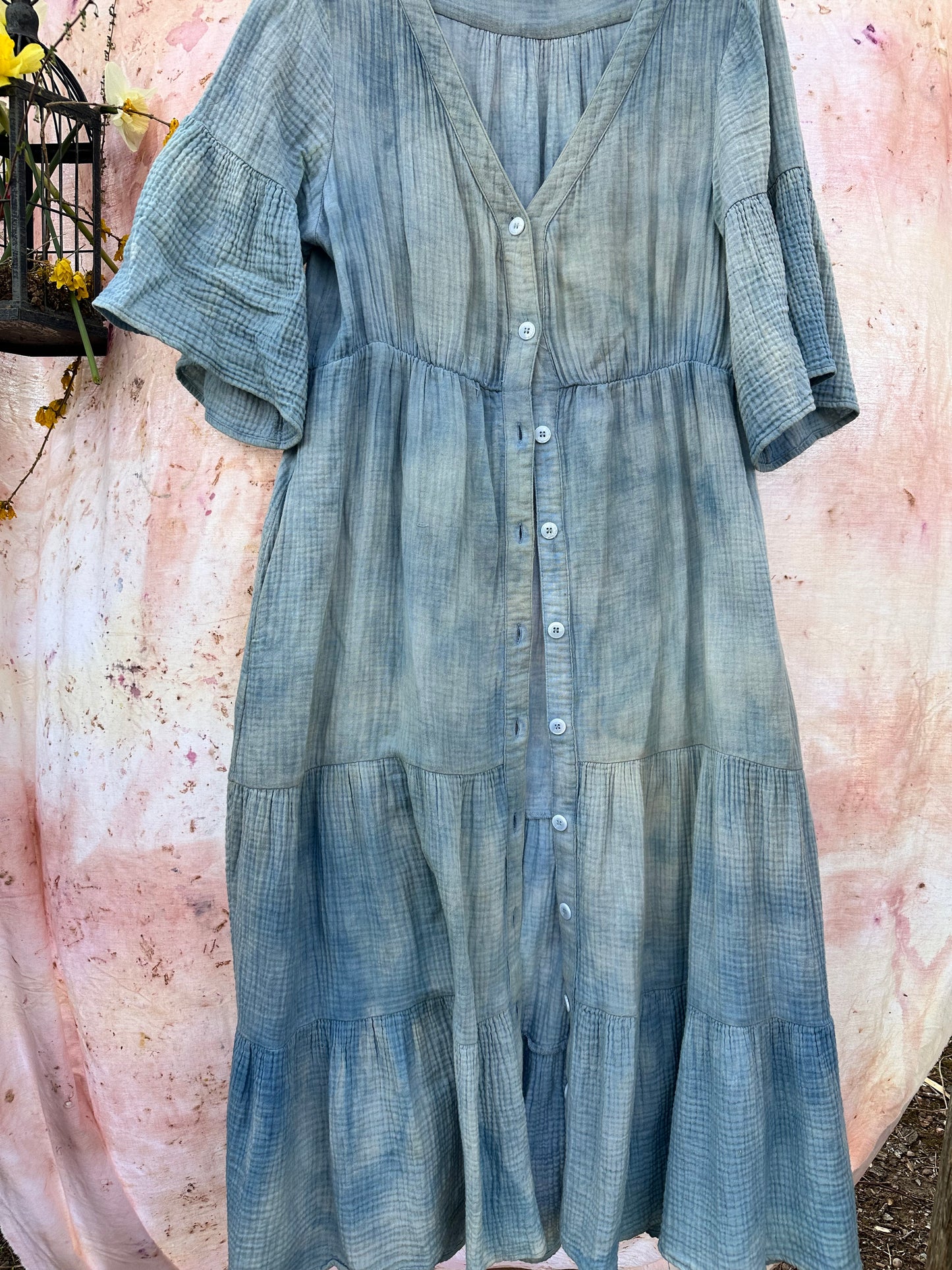 Cotton button up dress