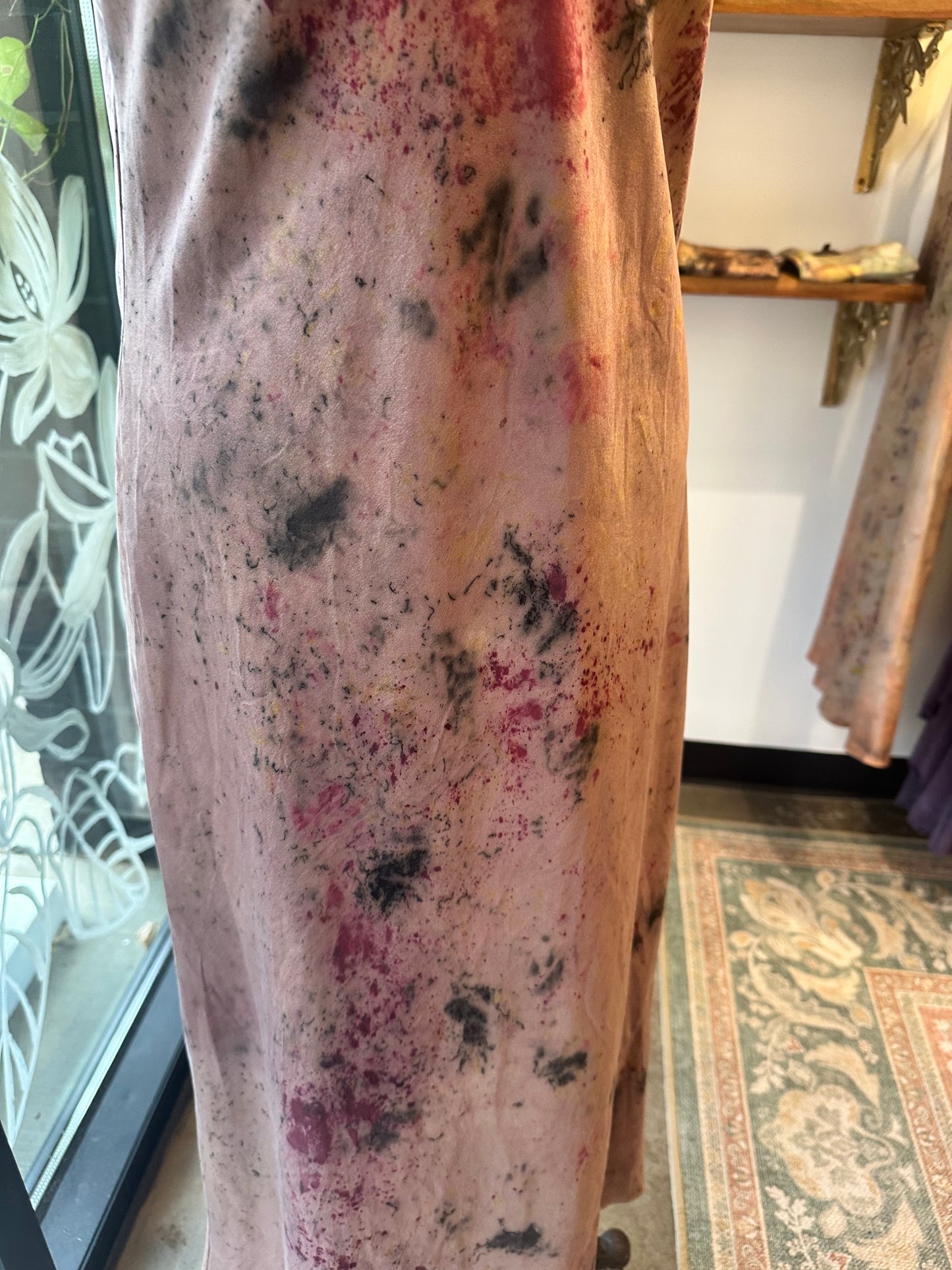 Silk slip dress - mystic channel