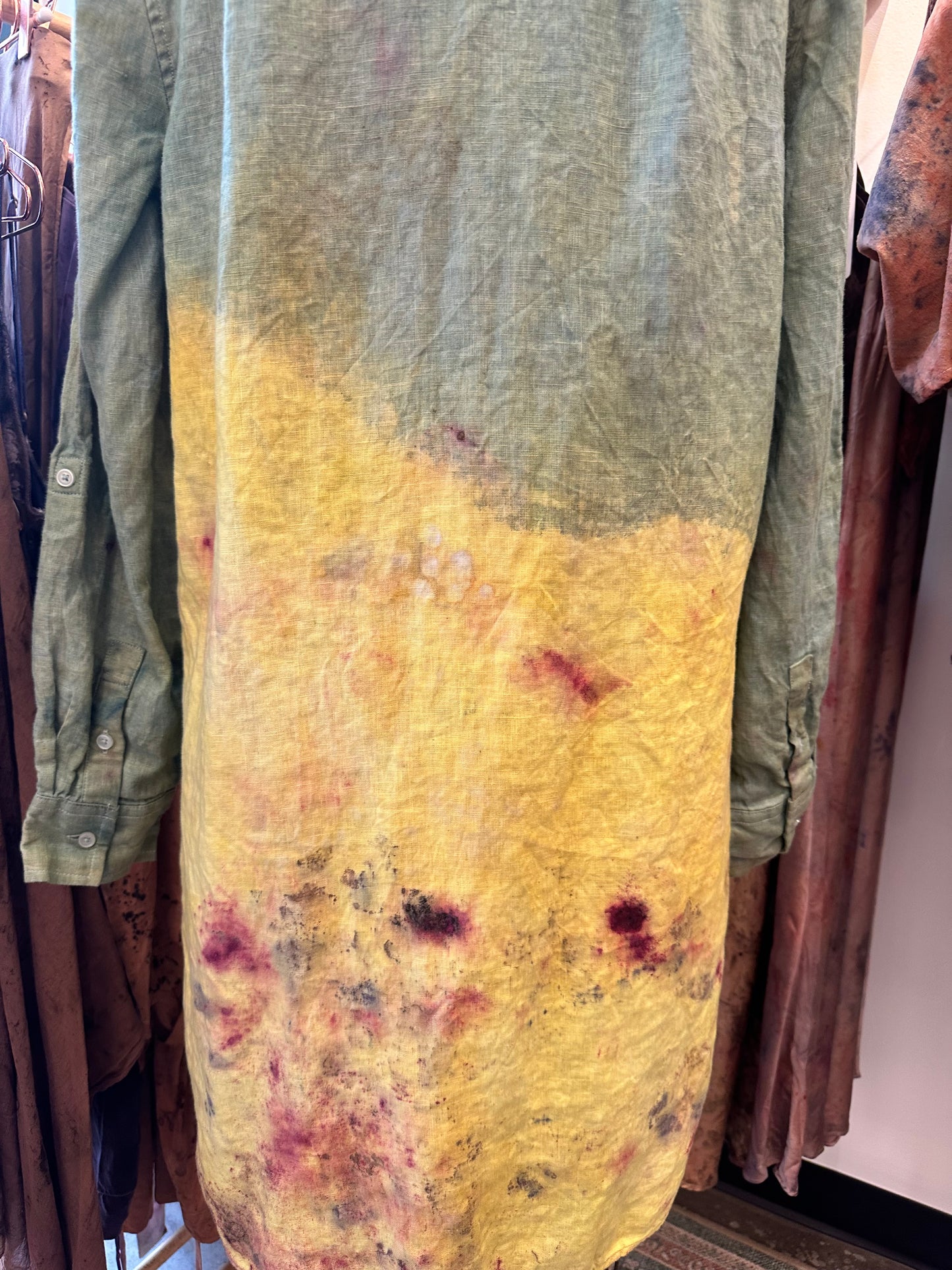 Linen shirt dress - sun into sea