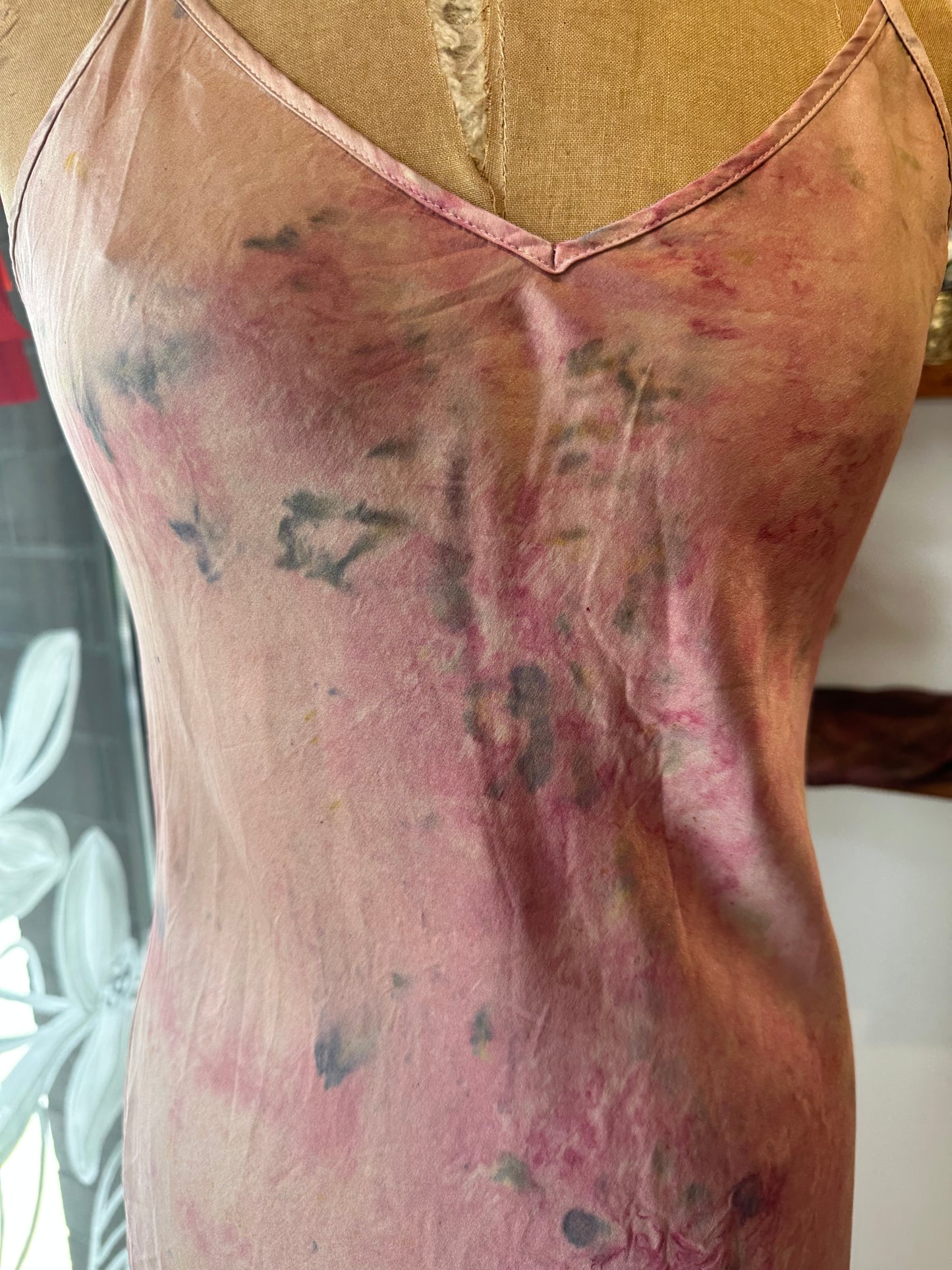 Silk slip dress - full bloom