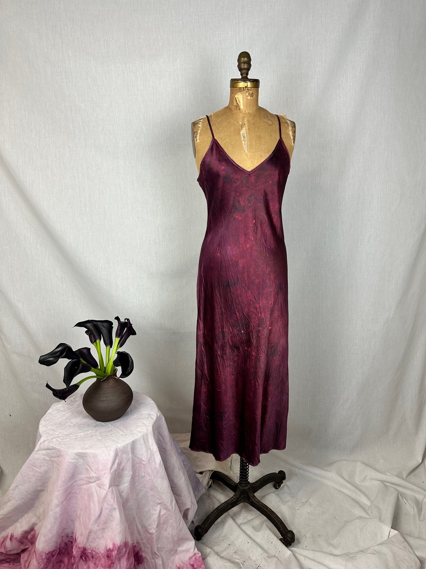 Silk Slip Dress - Ruby Bliss