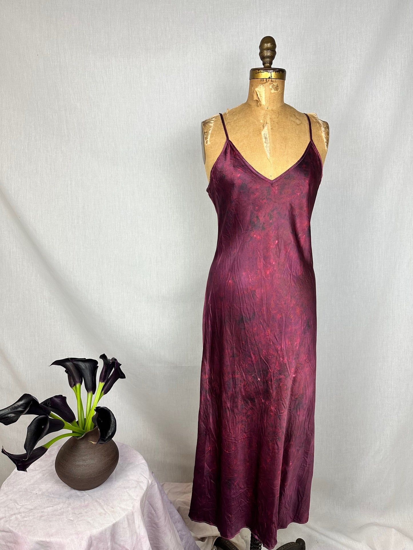 Silk Slip Dress - Ruby Bliss