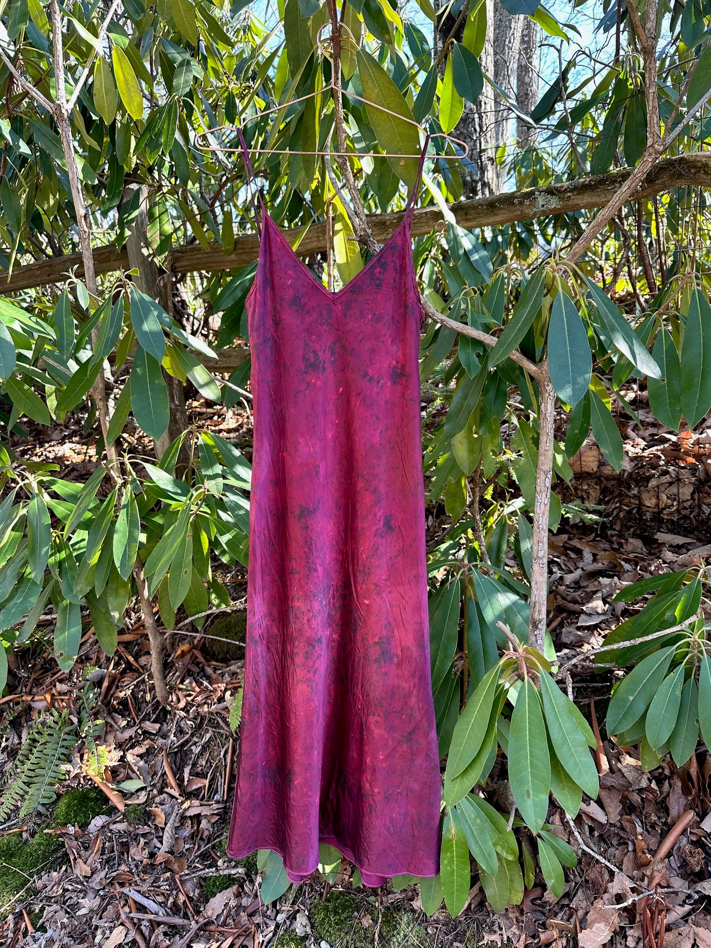 Silk Slip Dress - Ruby Bliss