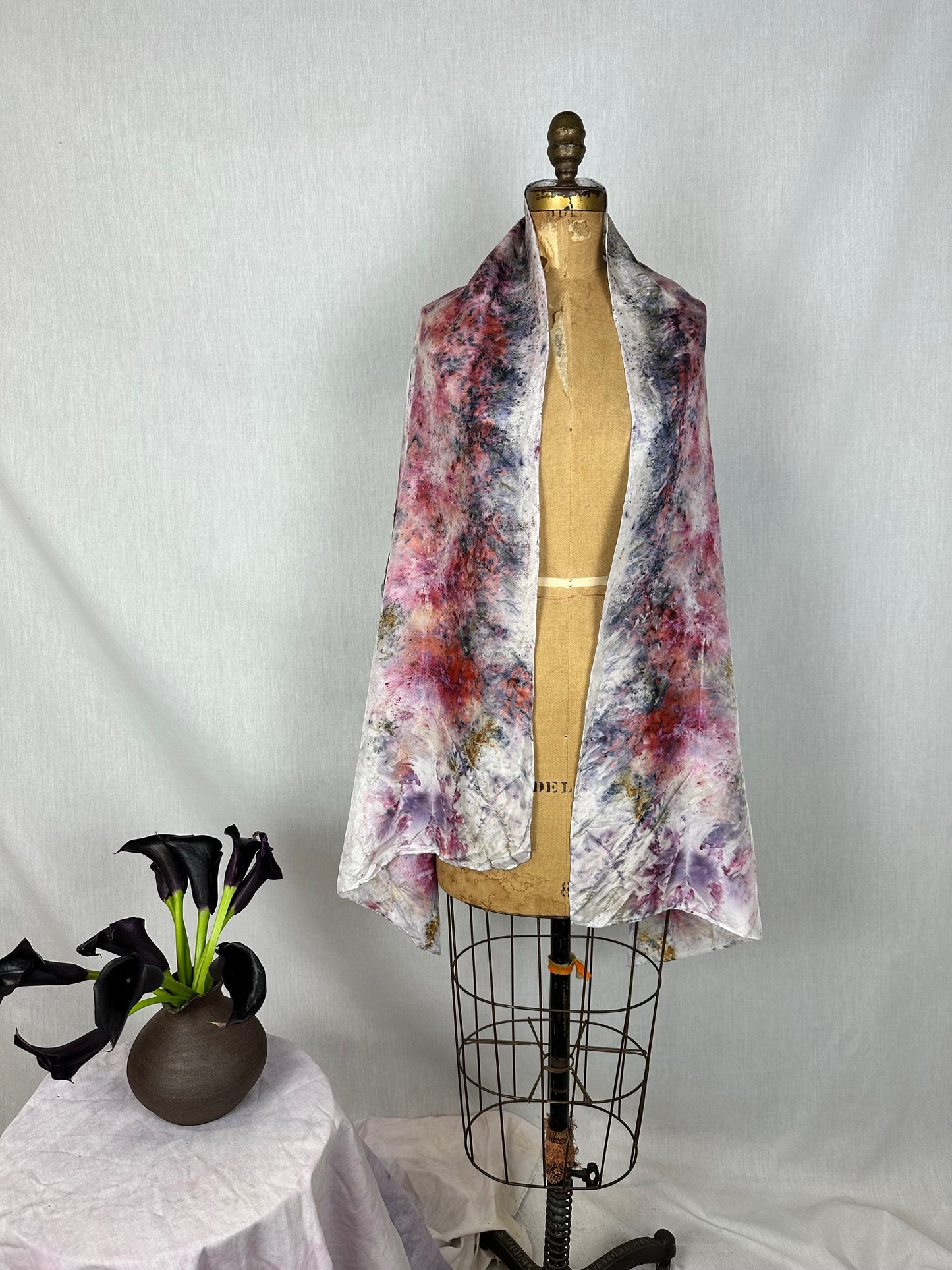 Silk Shawl - Run with the Wolves