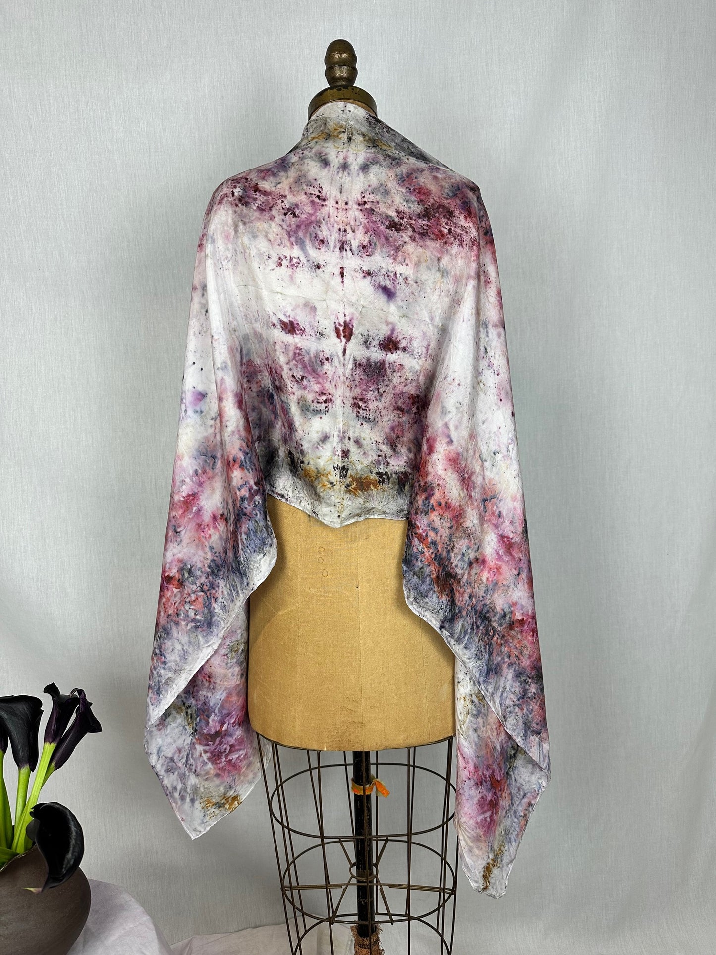 Silk Shawl - Run with the Wolves