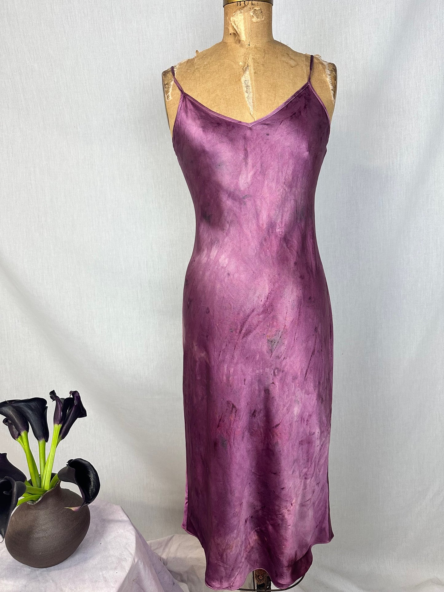 Silk Slip Dress - Flower Goddess