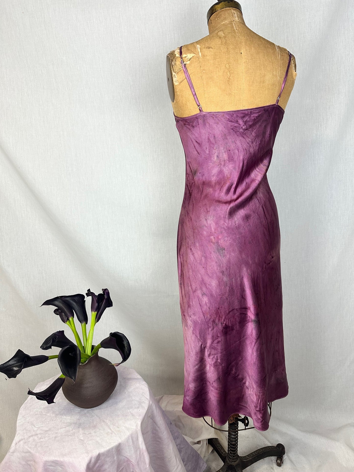 Silk Slip Dress - Flower Goddess