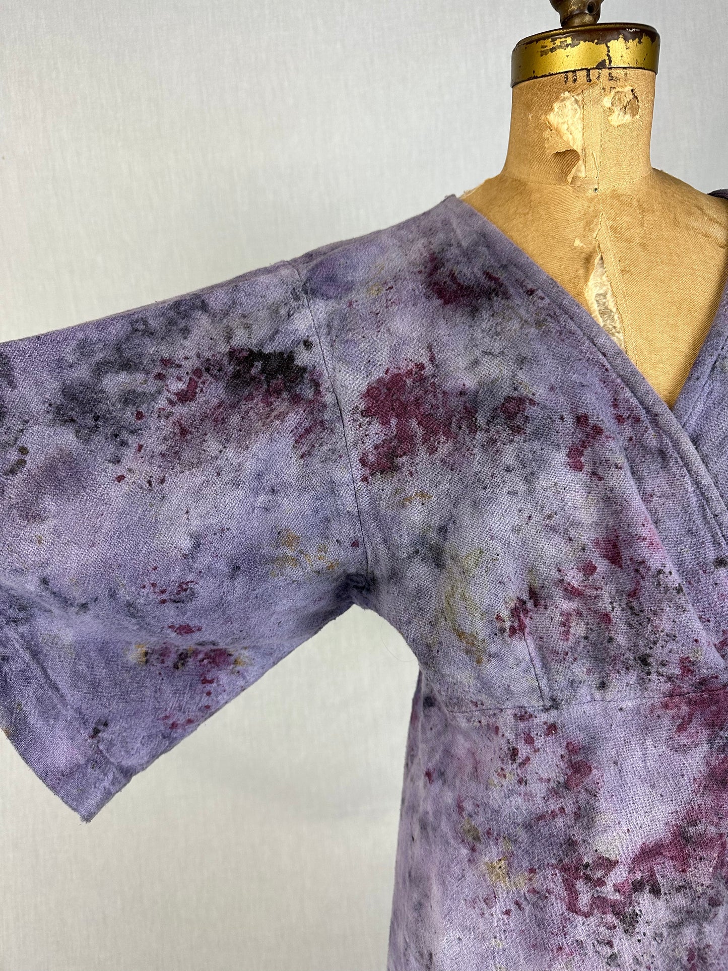 Hemp wrap dress- cosmic dancer
