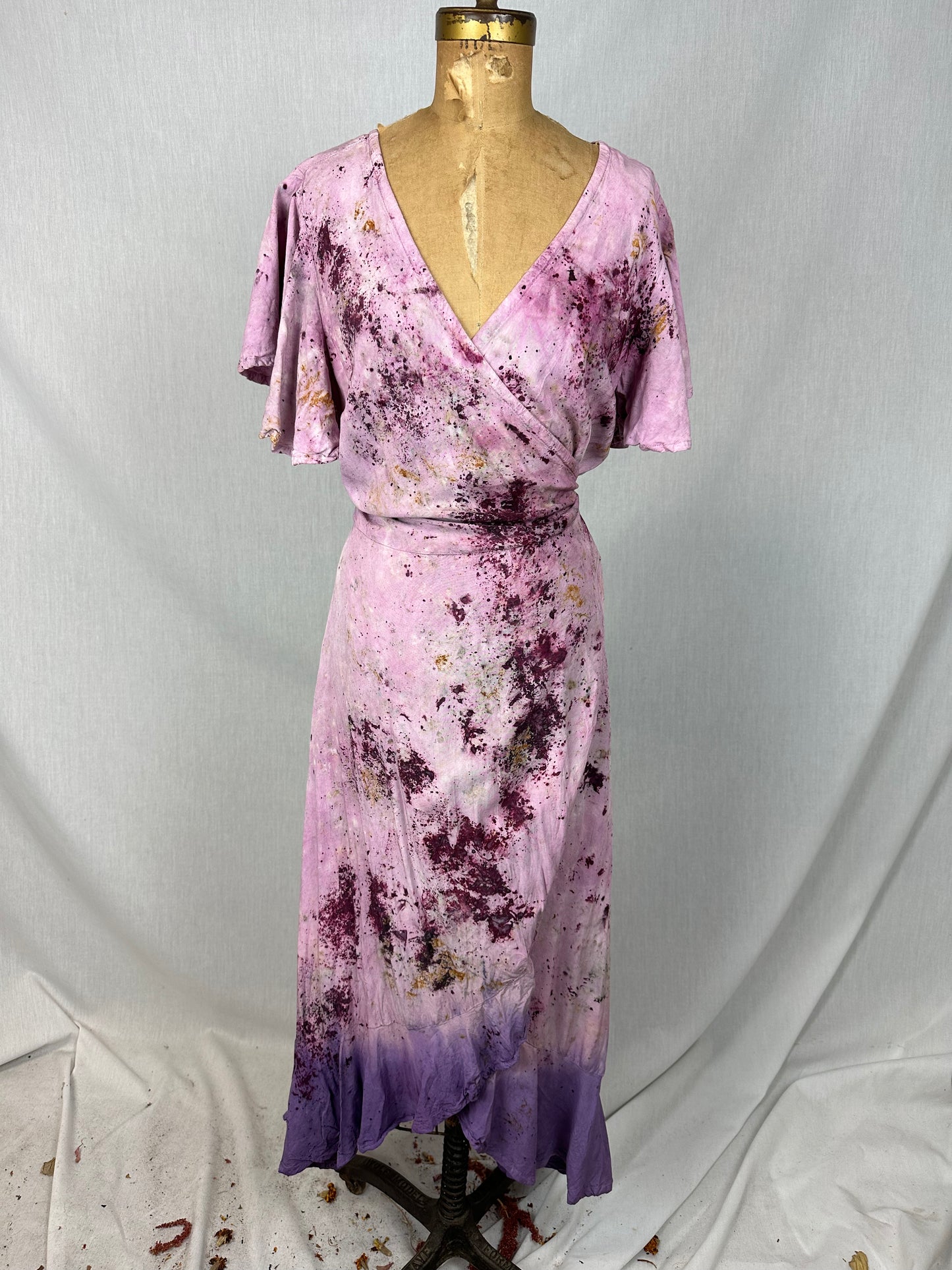 Wrap dress - cosmic grounding