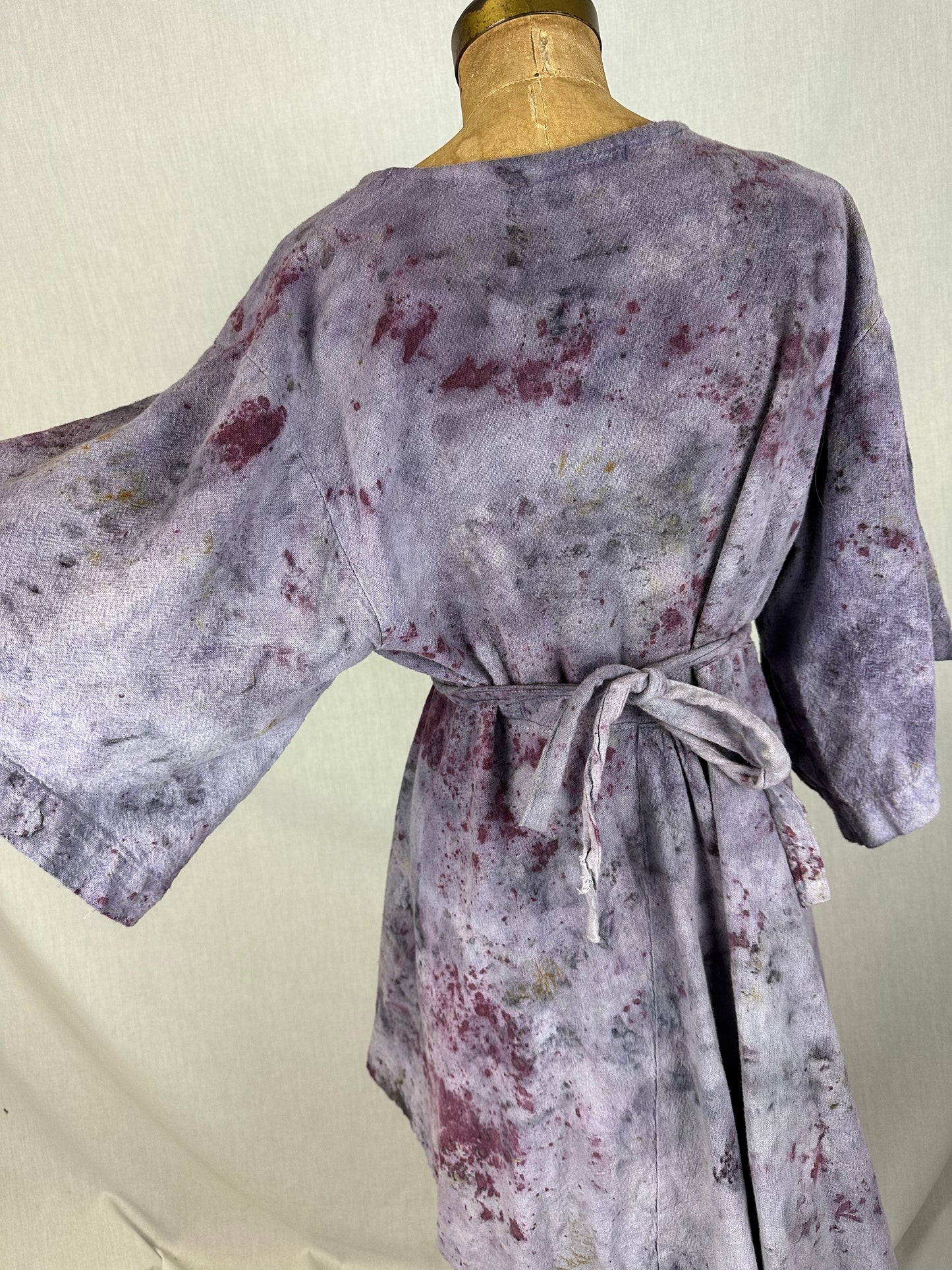 Hemp wrap dress- cosmic dancer