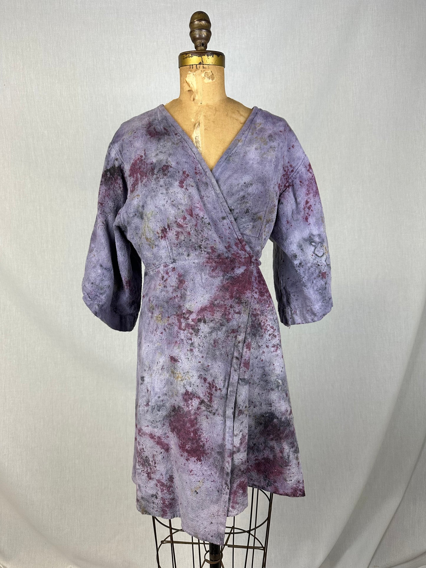 Hemp wrap dress- cosmic dancer