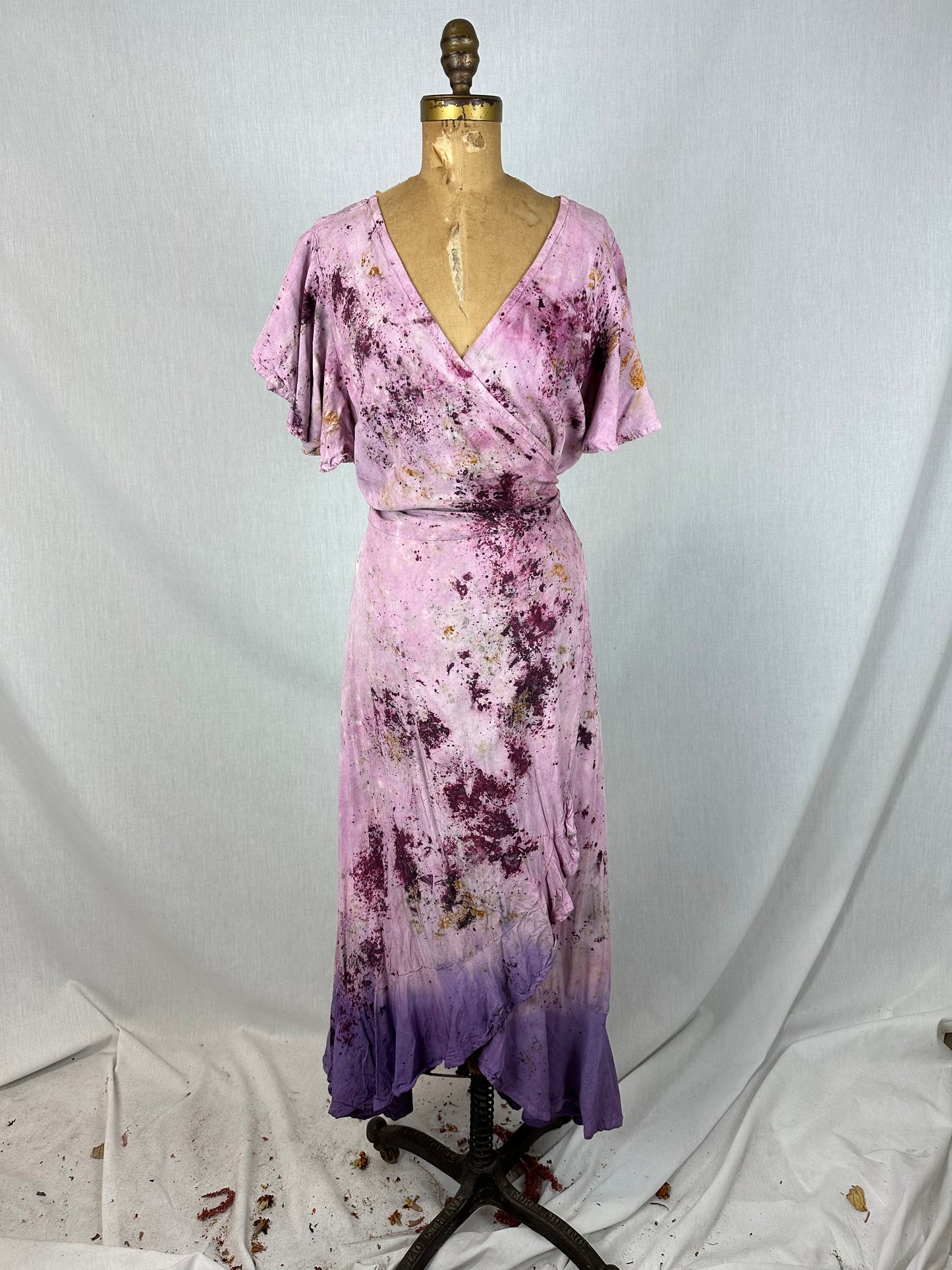 Wrap dress - cosmic grounding