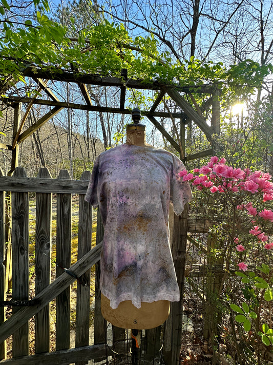 Organic cotton tee - outer space cowgirl