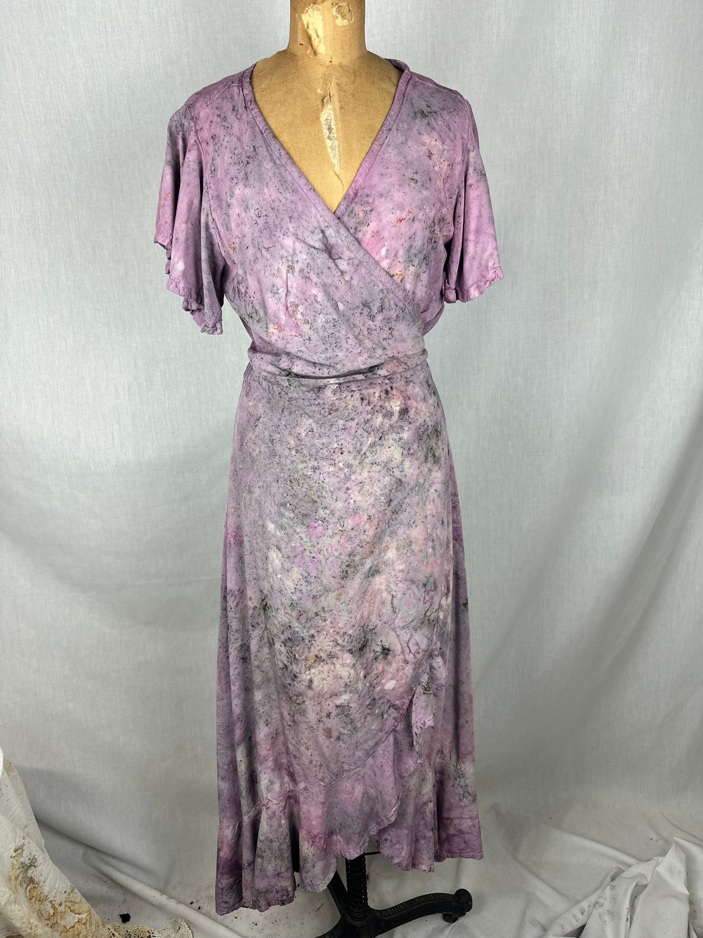 Wrap dress - heart chakra