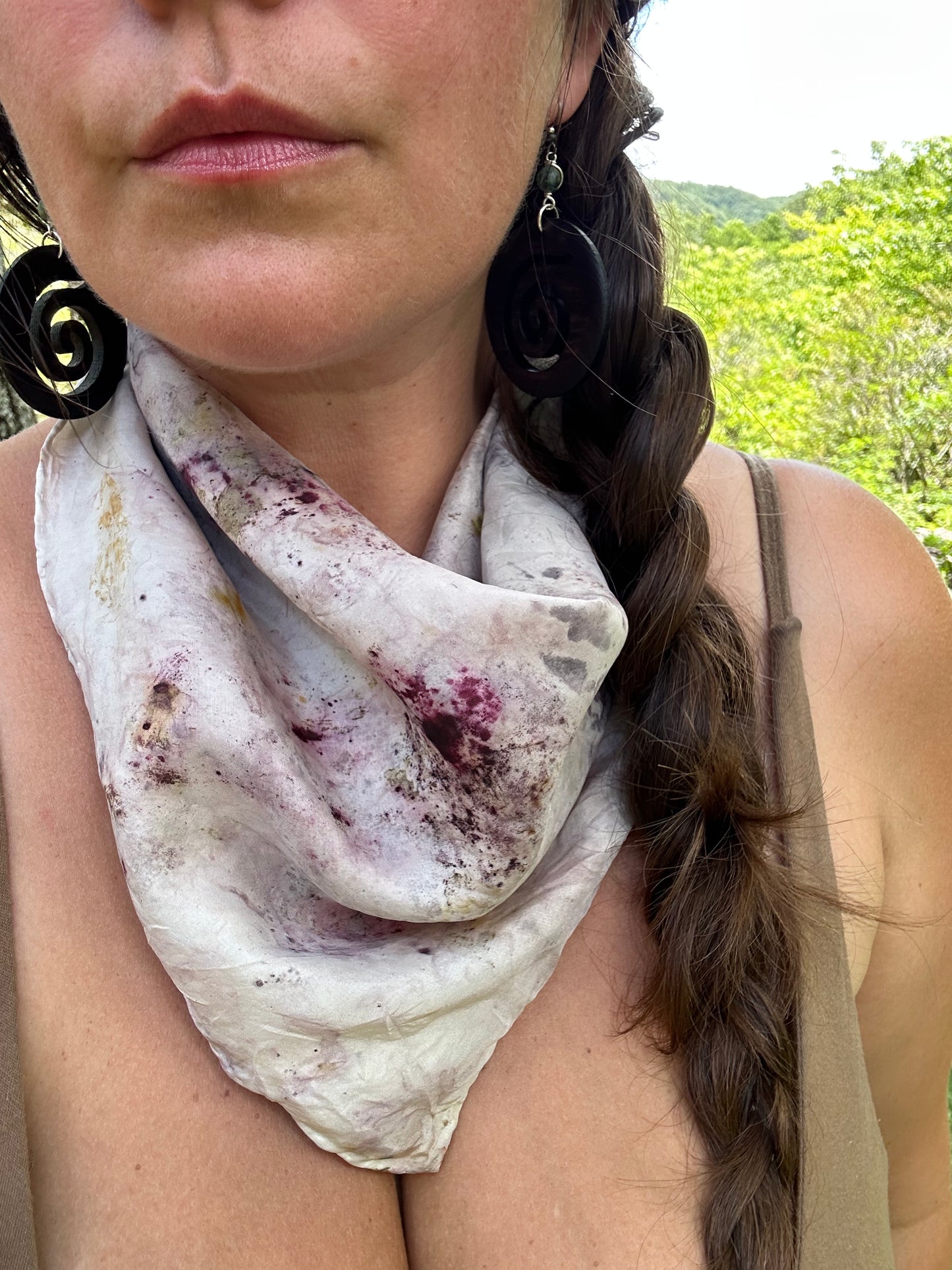 Silk bandana/ altar cloth- sap rising