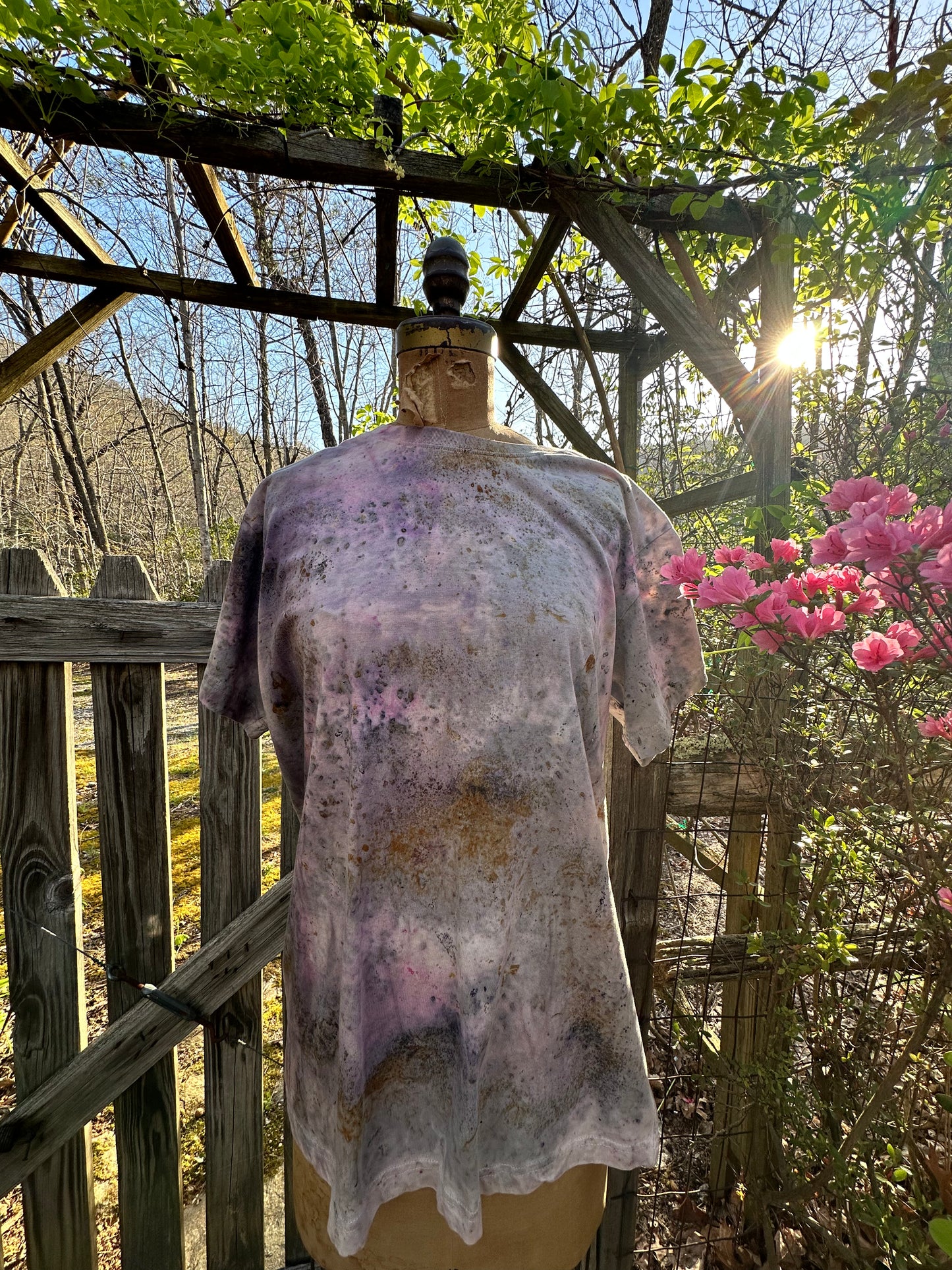 Organic cotton tee - outer space cowgirl