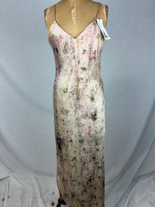 Upcycled silk dress- rose magick
