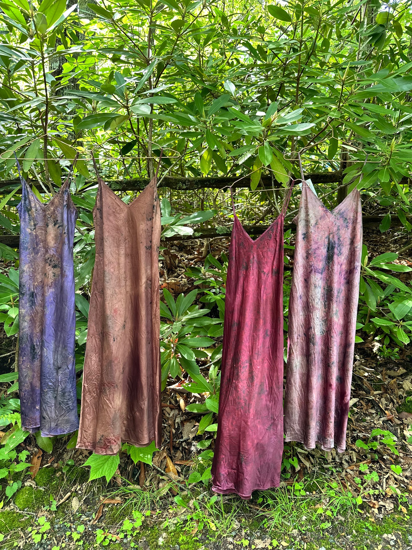 Silk bias cut dress - cacao