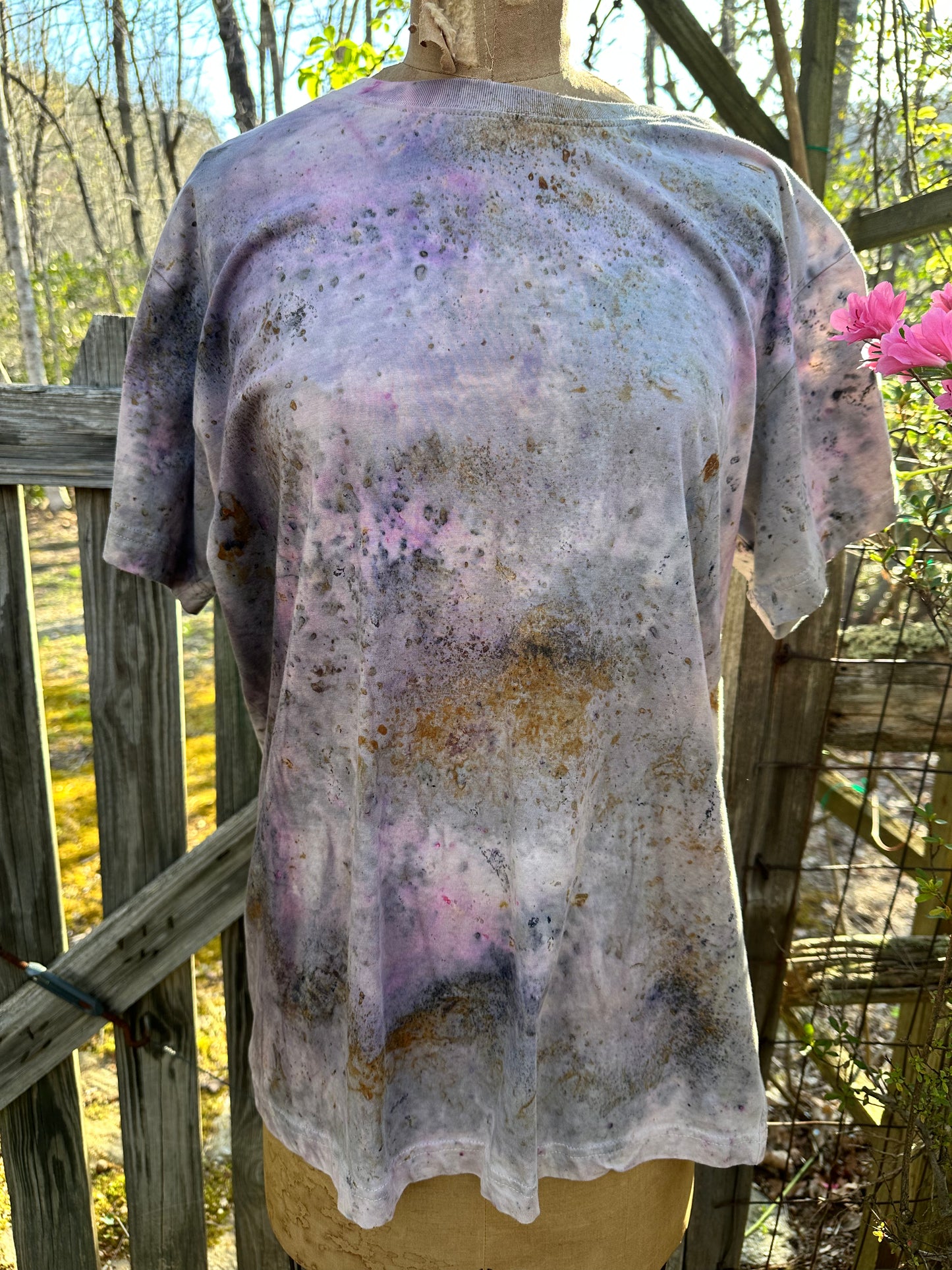 Organic cotton tee - outer space cowgirl