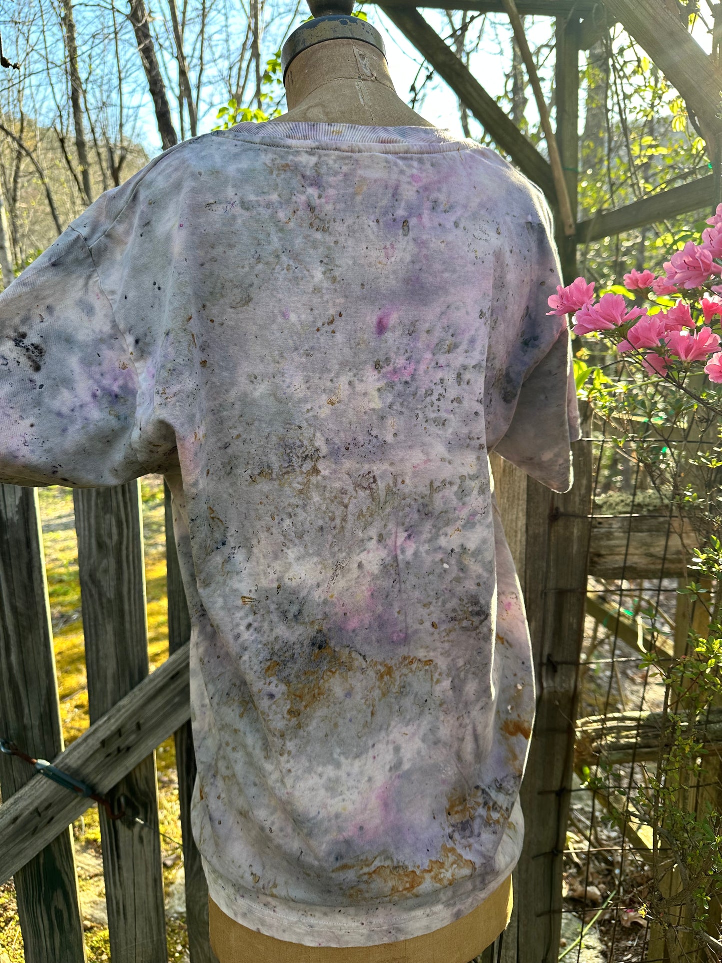 Organic cotton tee - outer space cowgirl