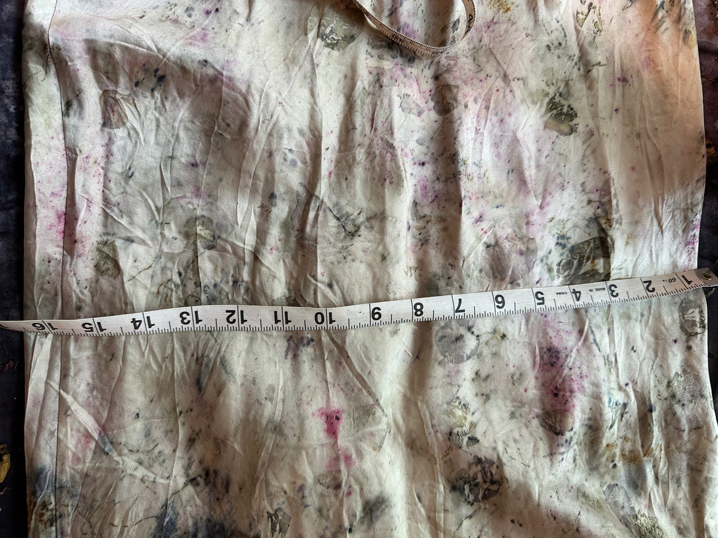 Upcycled silk dress- rose magick