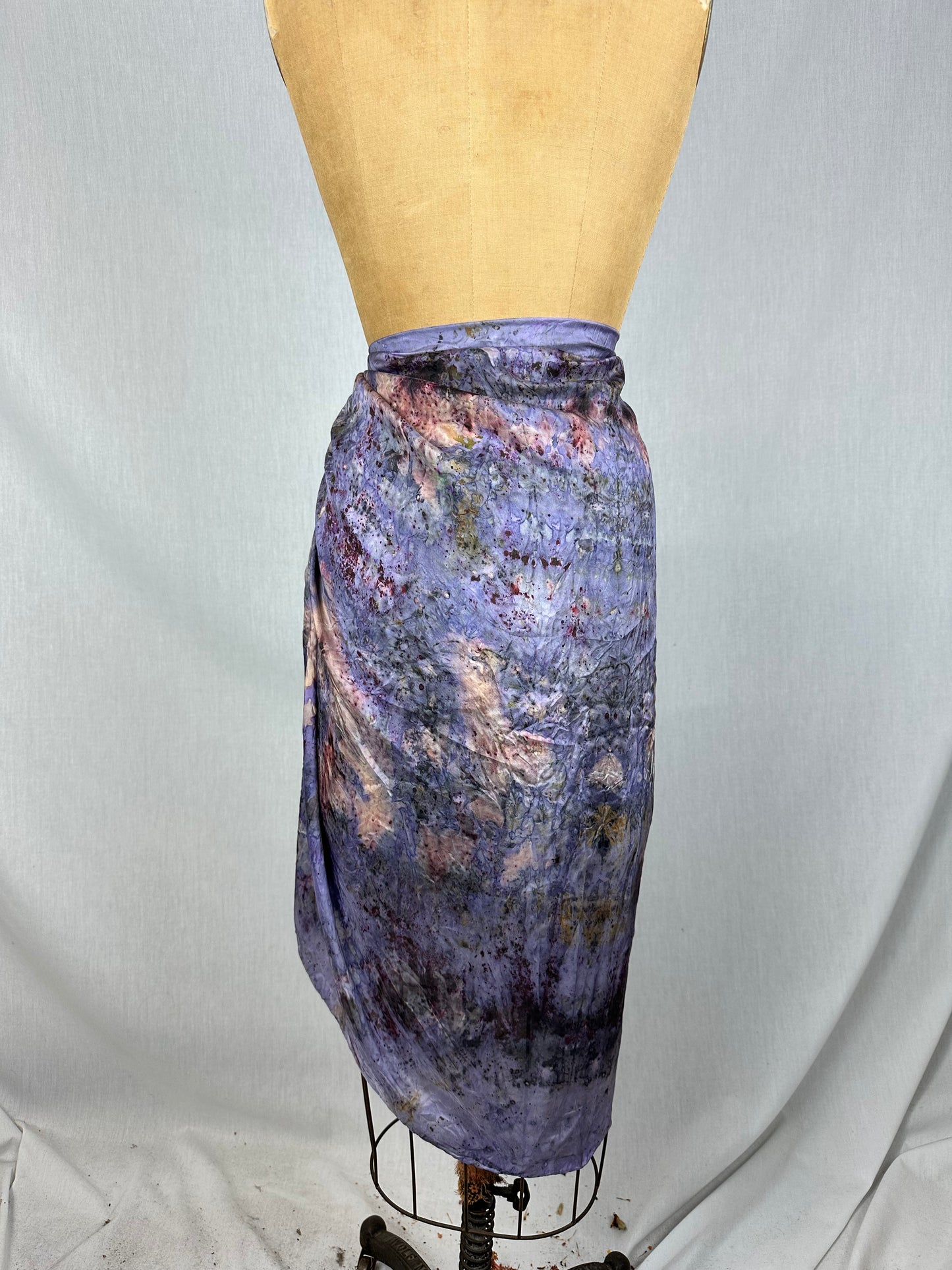 Silk sarong, shawl, beach cover- mermaid
