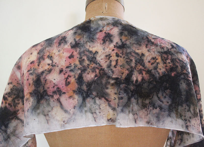 Plant Infused Silk Scarf - Iris + Iron