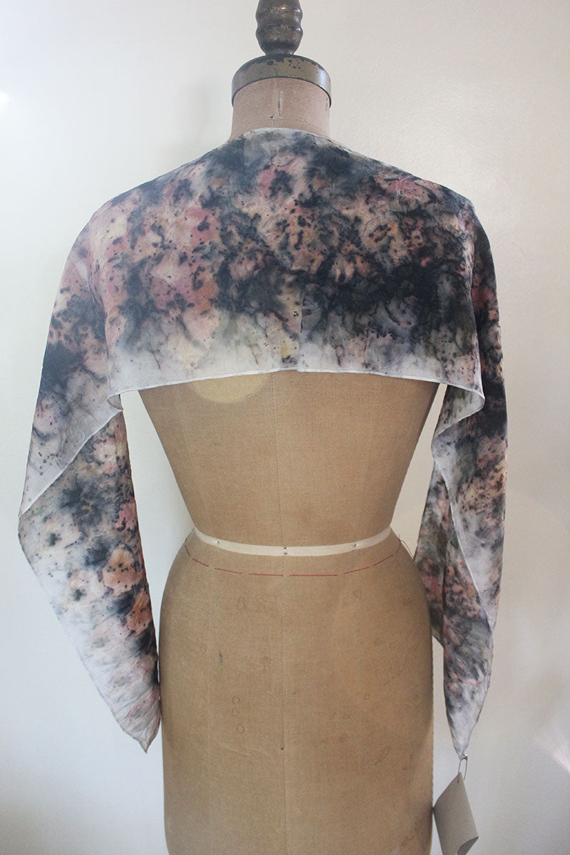Plant Infused Silk Scarf - Iris + Iron