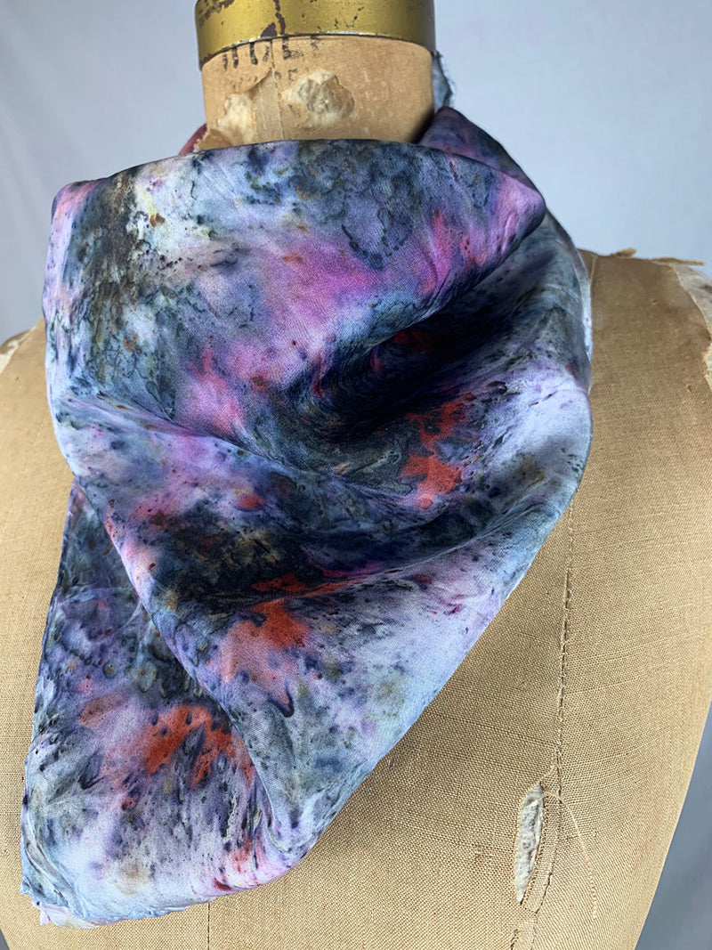 Large Silk Bandana / Altar Cloth - Root to Crown