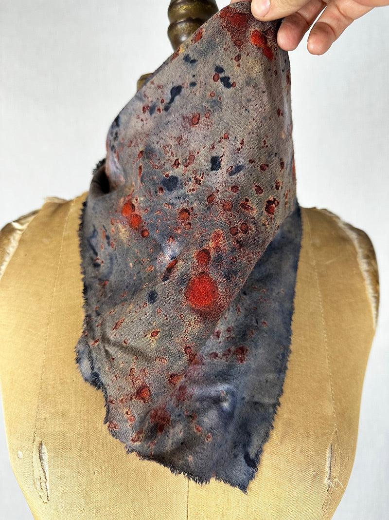 Plant Magick Raw Silk Bandana/Altar Cloth – Open Bloom