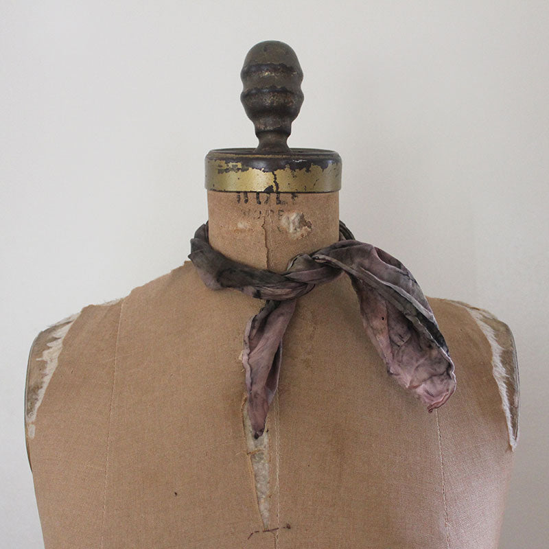 Plant Dyed Bandana/Altar Cloth/Pocket Square - Fall Meadow