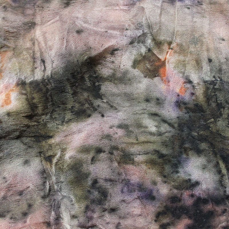 Plant Dyed Bandana/Altar Cloth/Pocket Square - Fall Meadow