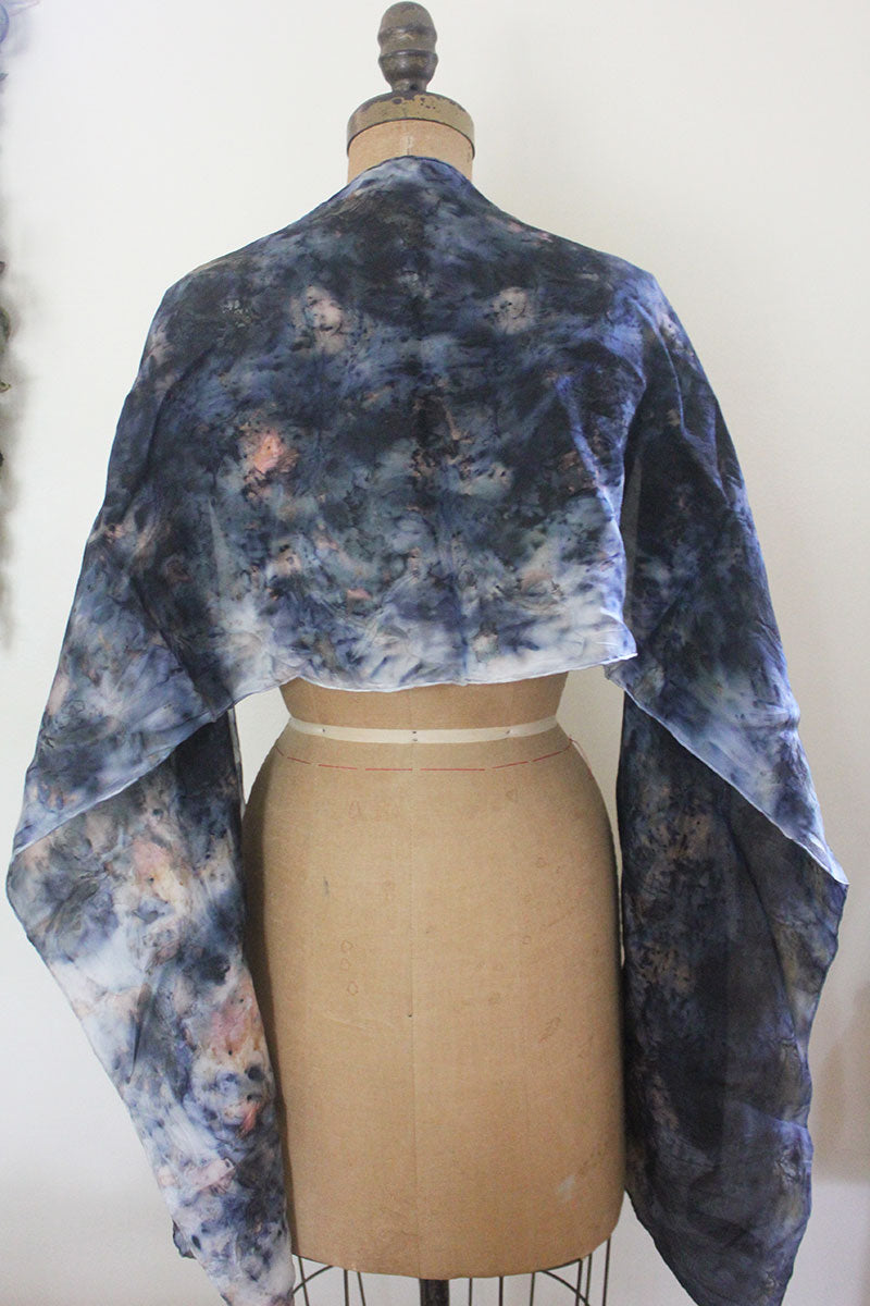 Plant Dyed Silk Scarf - Blue Phase