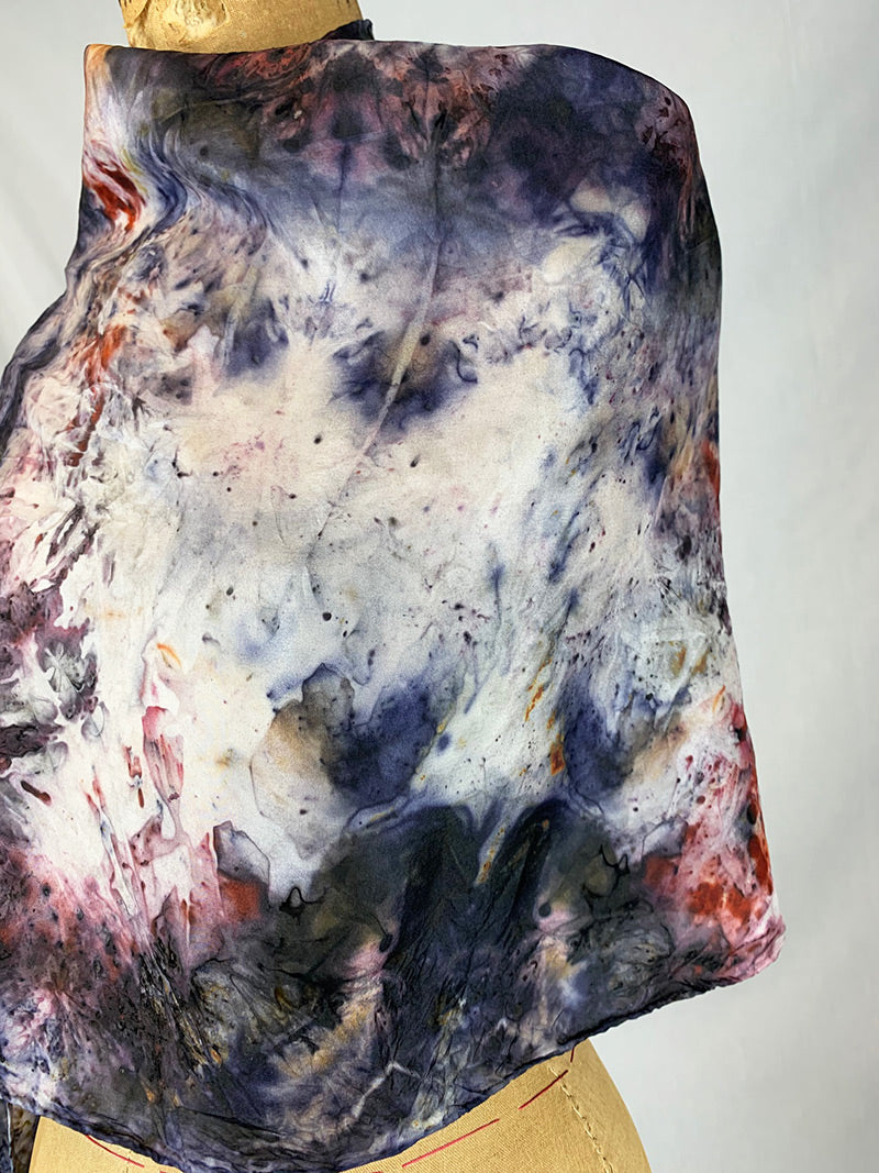 Silk Medicine Shawl - Blue Moon