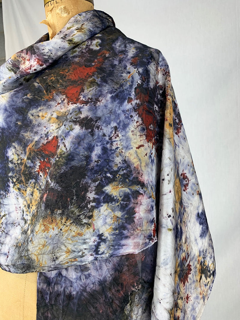 Silk Medicine Shawl - Blue Moon