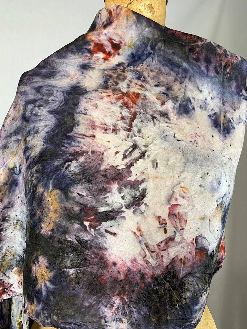 Silk Medicine Shawl - Blue Moon