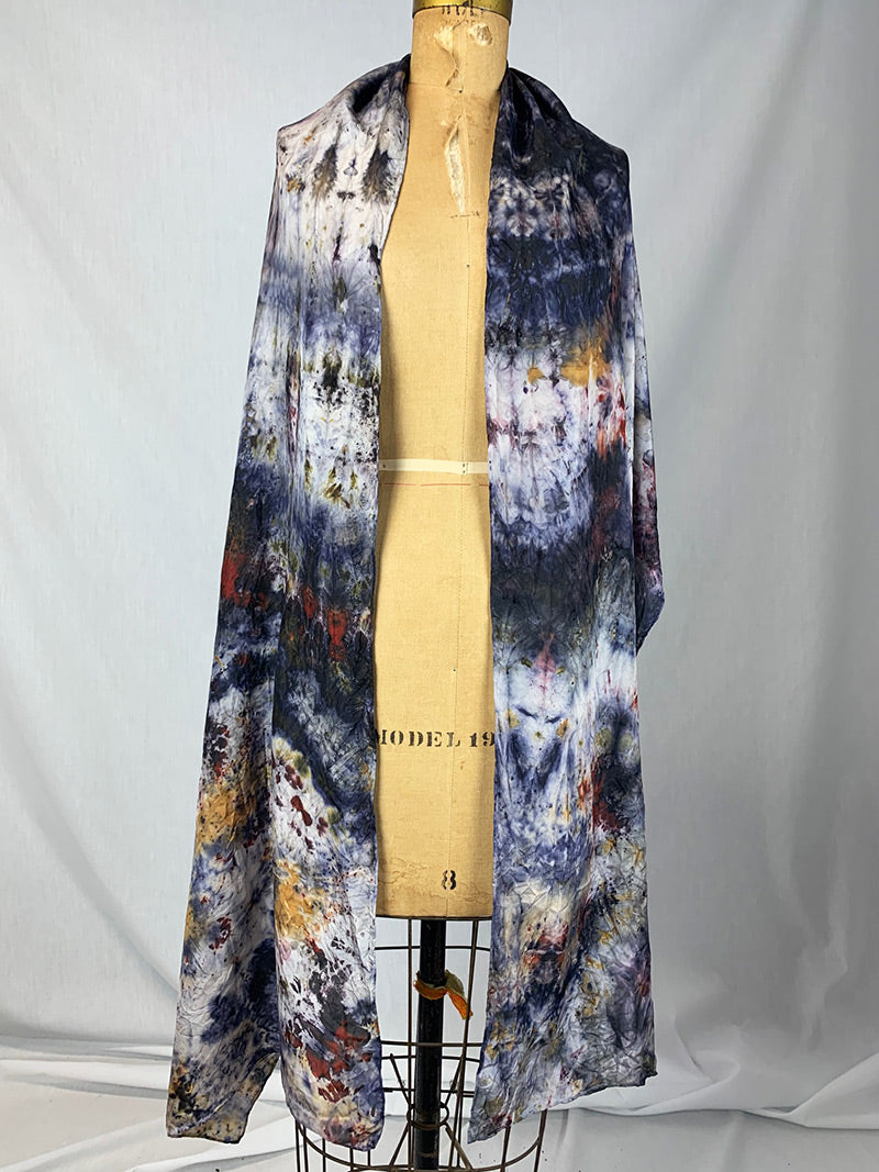 Silk Medicine Shawl - Blue Moon