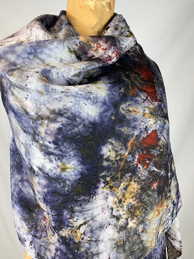 Silk Medicine Shawl - Blue Moon