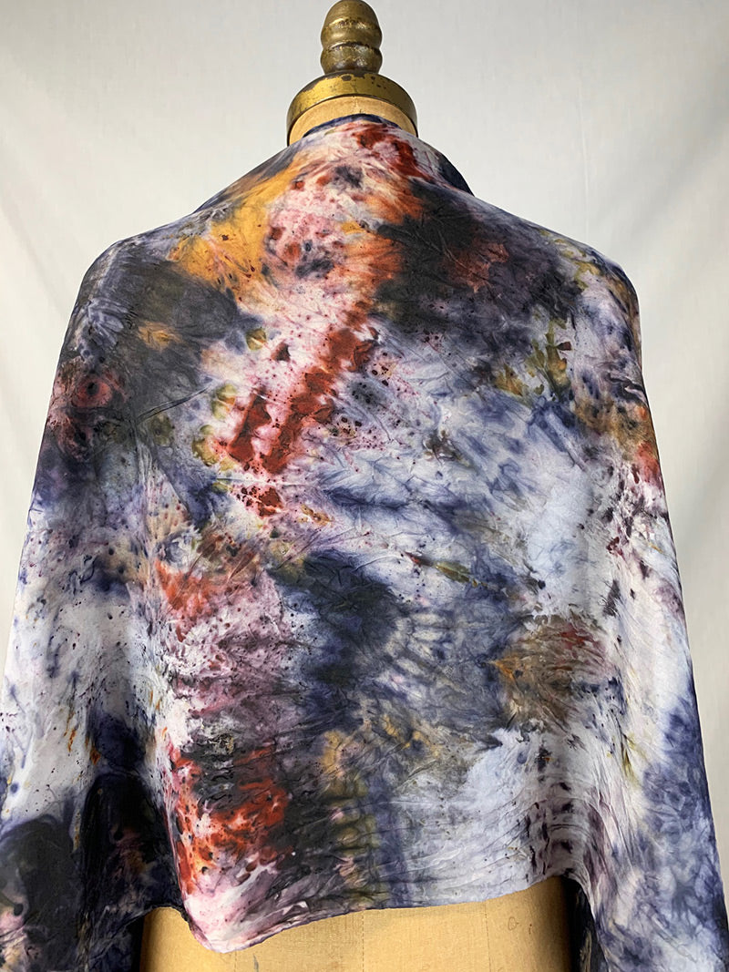 Silk Medicine Shawl - Blue Moon