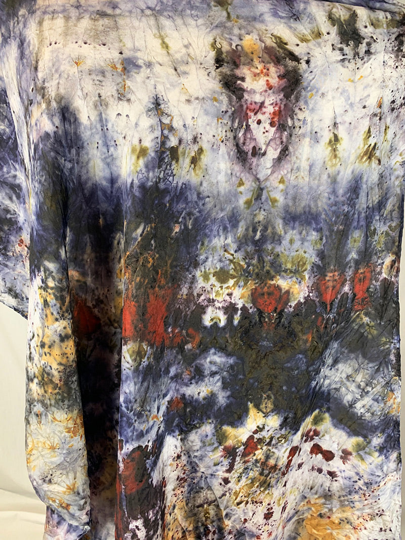 Silk Medicine Shawl - Blue Moon