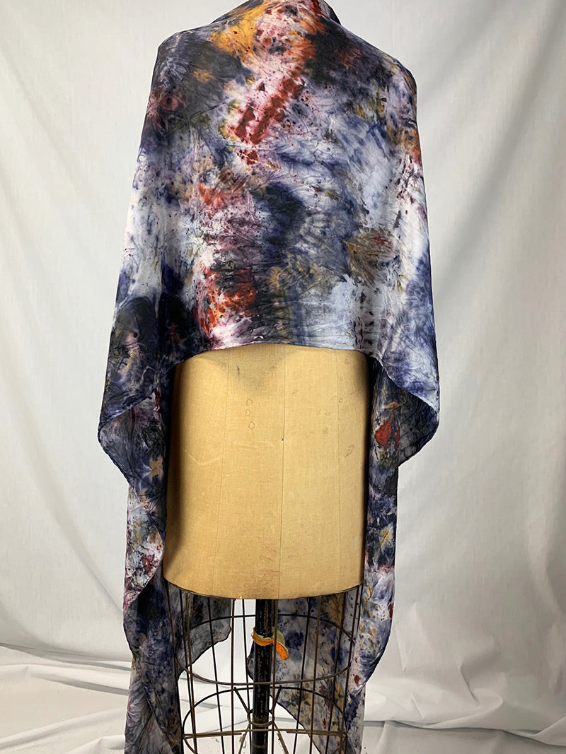 Silk Medicine Shawl - Blue Moon