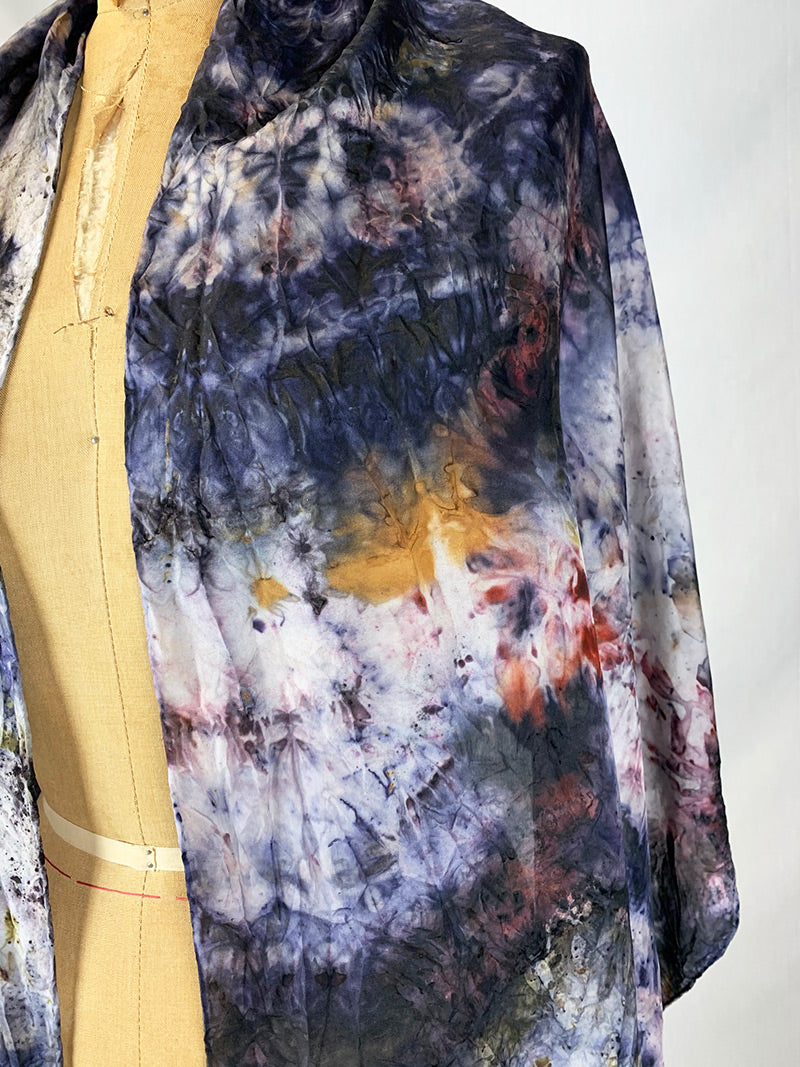 Silk Medicine Shawl - Blue Moon